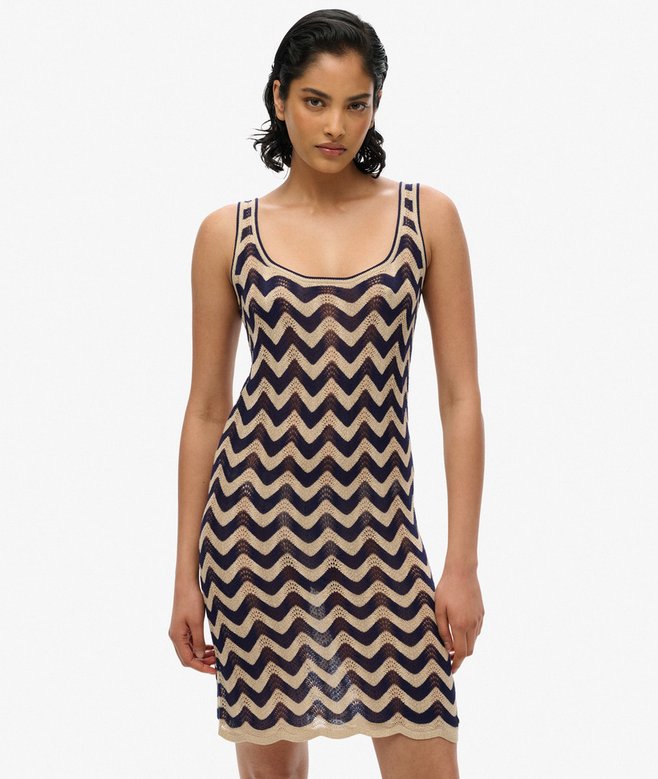 ZIG ZAG KNIT MINI DRESS
