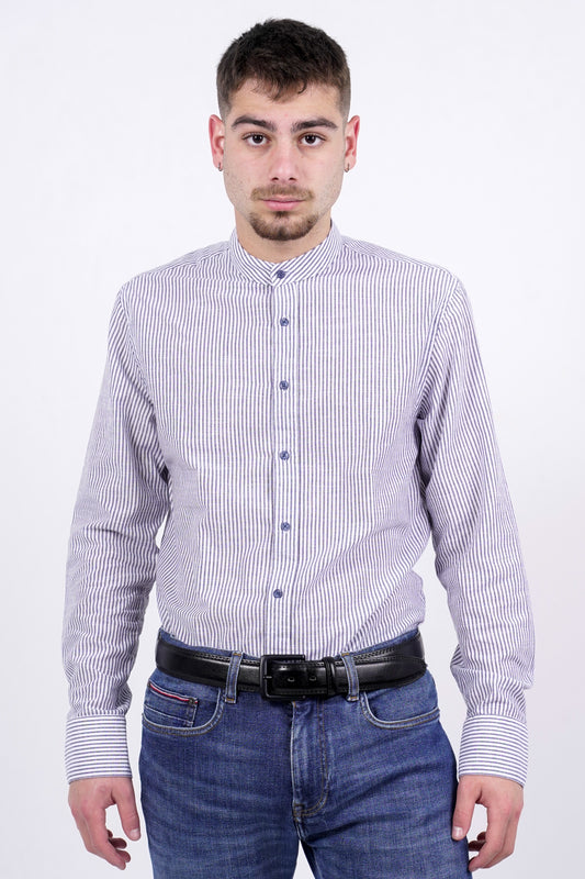 SHIRT 100COT LOOK LINEN 800-22-046