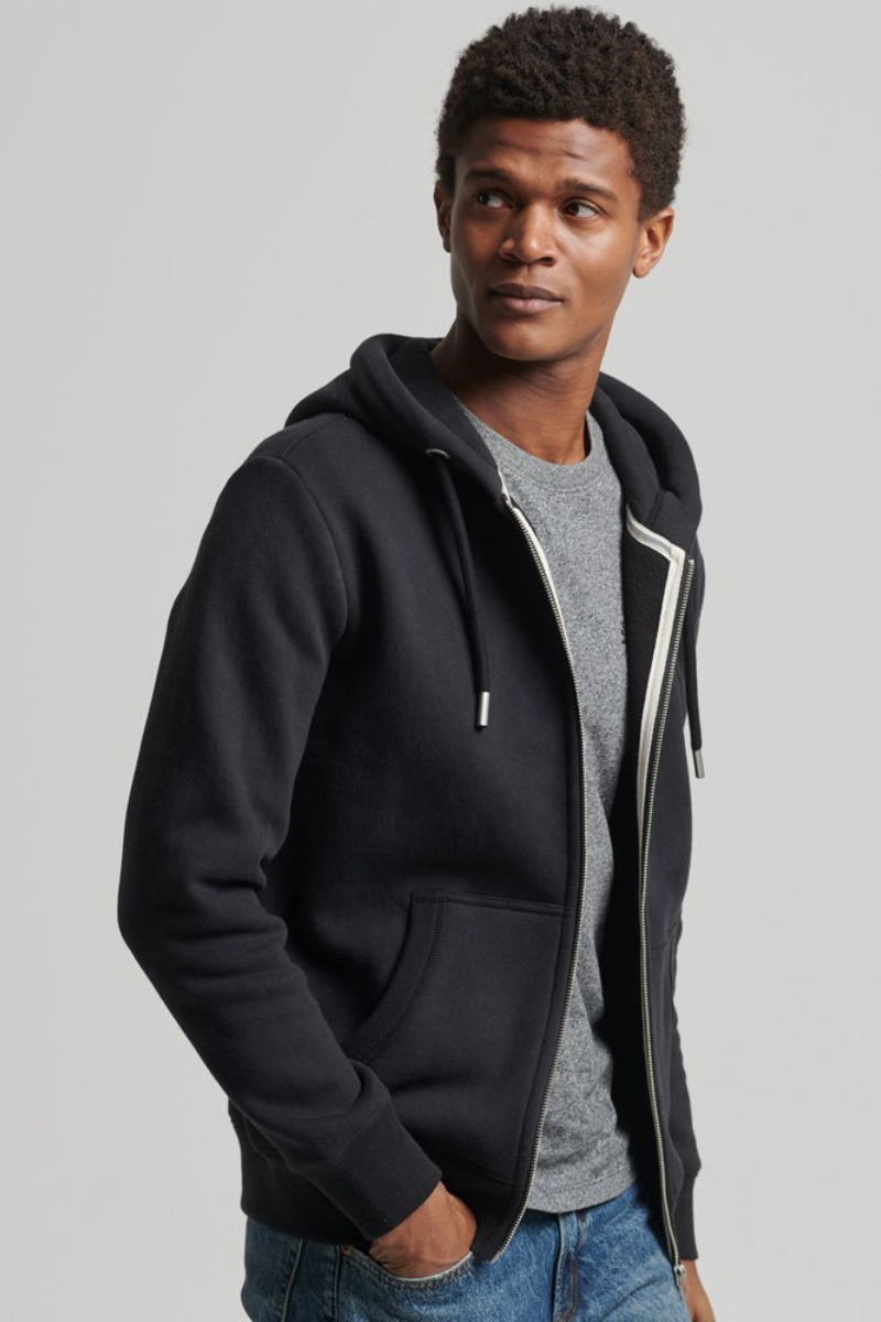 VINTAGE LOGO EMB ZIPHOOD