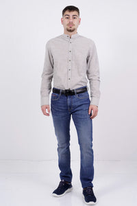 SHIRT 100COT LOOK LINEN 800-22-046