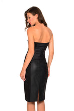 Load image into Gallery viewer, MIDI SKIRT WITH LEATHER