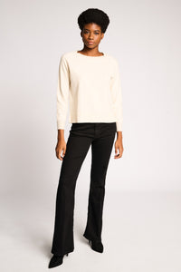 BEATRICE BLACK DENIM TROUSERS