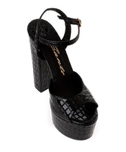 Load image into Gallery viewer, CROCO LEATHER SANDALS