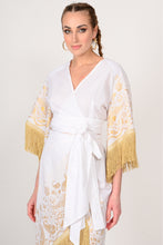 Load image into Gallery viewer, GOLD FRINGE CROISETTE TOP