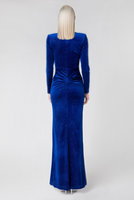 Load image into Gallery viewer, DRESS MAXI VELOUDO GLITTER VOLAN