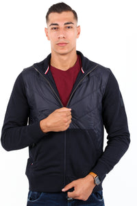 MIX MEDIA CHEVRON ZIP THROUGH