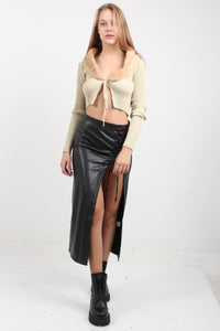 LEATHER SKIRT