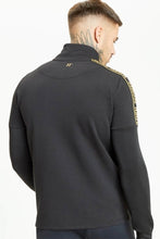 Load image into Gallery viewer, MIXED FABRIC TAPED FULL ZIP FUNNEL NECK