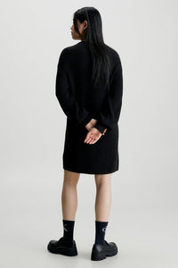 INTARSIA LOOSE SWEATER DRESS