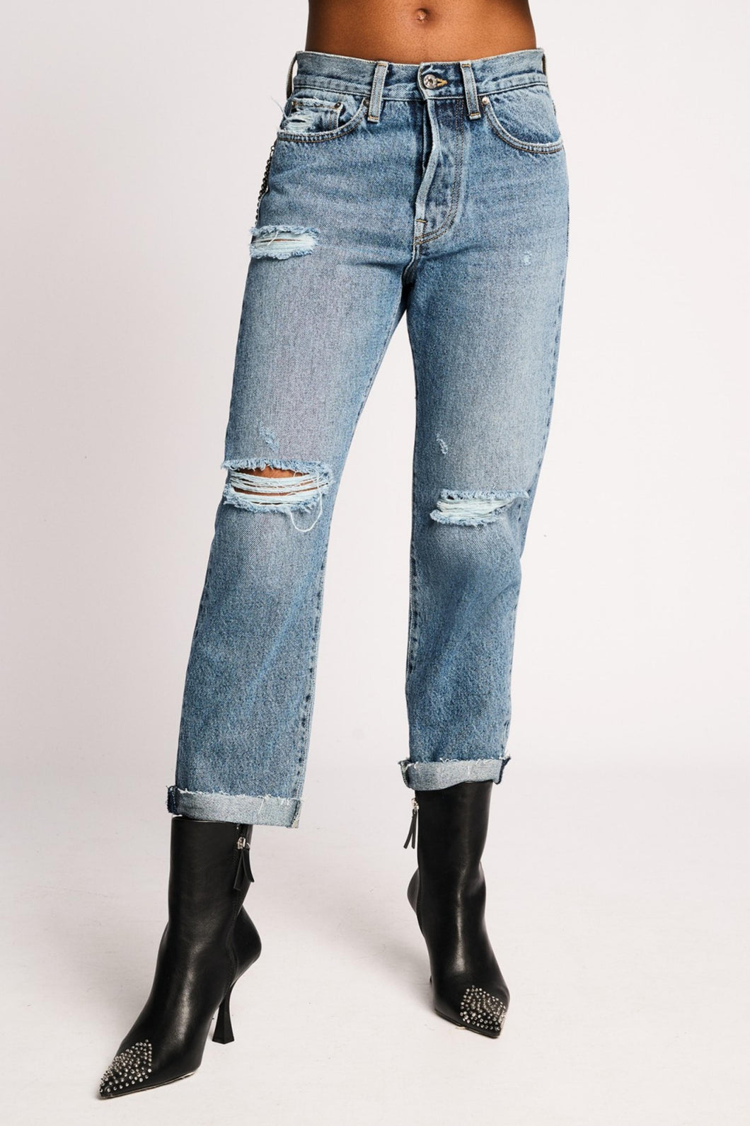 ASHLEY REG DENIM TROUSERS
