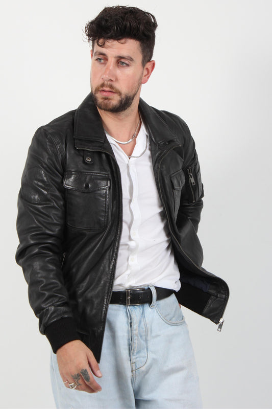 PHILIPE SHEEP VEG DYED LEATHER JACKET