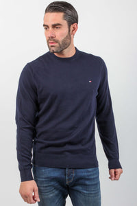 ORG CTN CASHMERE CREW NECK KNITTED TOP