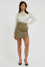 Load image into Gallery viewer, CAROLA FAUX LEATHER SKIRT