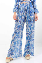 Load image into Gallery viewer, PRINTED TROUSER BLUE