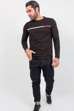 Load image into Gallery viewer, CHEST STRIPE LS TEE