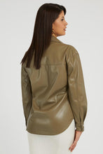 Load image into Gallery viewer, CAROLA FAUXLEATHER SHIRT