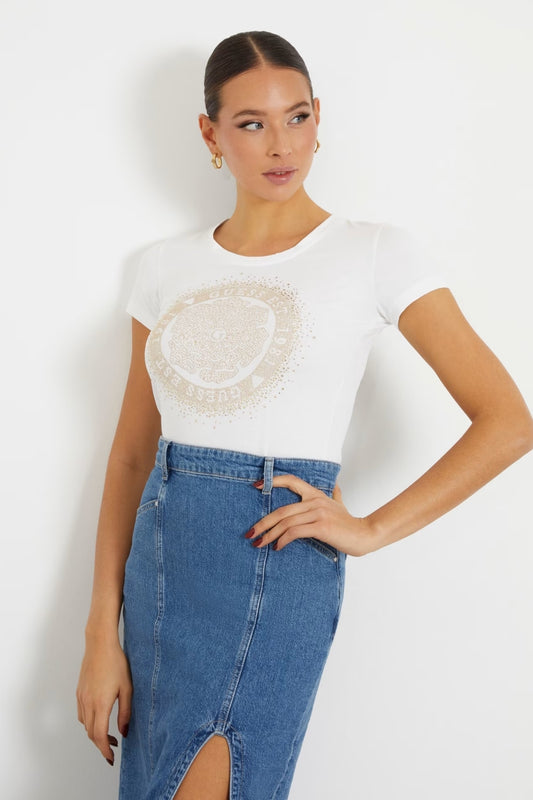 SS CN ROUND CAMELIA TEE
