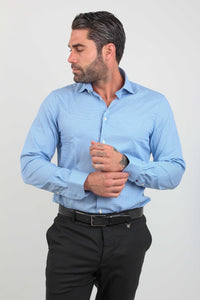 FLEX COLLAR HOUNDSTOOTH SHIRT