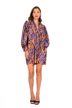 Load image into Gallery viewer, ANIMAL DRESS TIED AT THE NECK