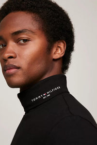 TOMMY LOGO ROLL NECK TEE