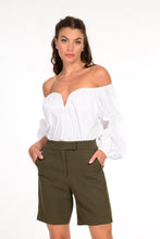 Load image into Gallery viewer, OF THE SHOULDER POPLIN BLOUSE