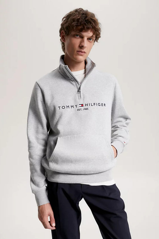 TOMMY LOGO MOCKNECK