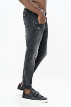 Load image into Gallery viewer, MAGGIO 9 BLACK DENIM TROUSERS
