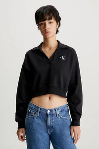 POLO COLLAR SWEATSHIRT