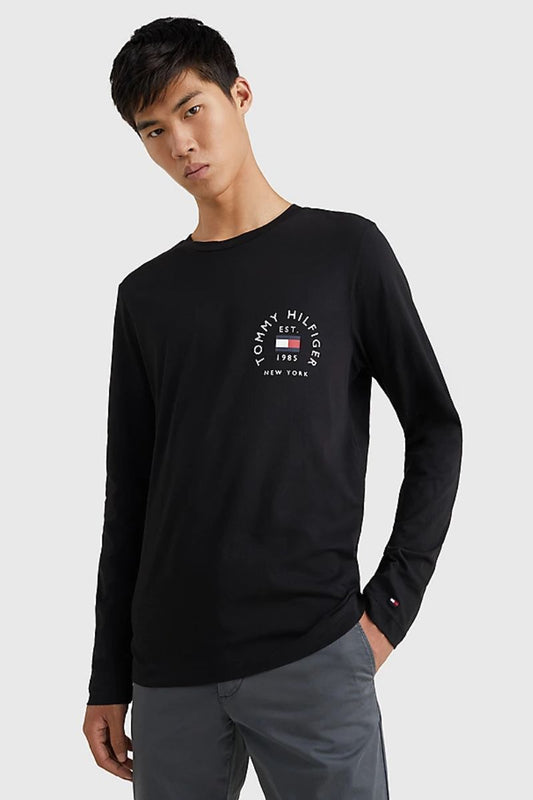 HILFIGER FLAG ARCH LS TEE