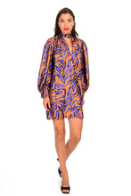 Load image into Gallery viewer, ANIMAL DRESS TIED AT THE NECK