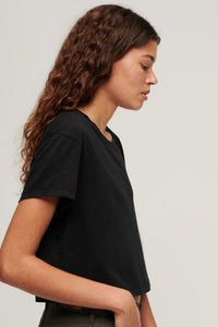 STUD SLOUCHY CROPPED TEE