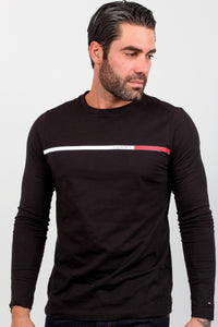 CHEST STRIPE LS TEE