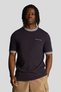 EMBROIDERED TIPPED T-SHIRT