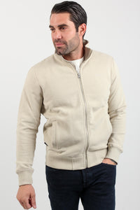 ESSENTIAL LOGO ZIP SWEATER