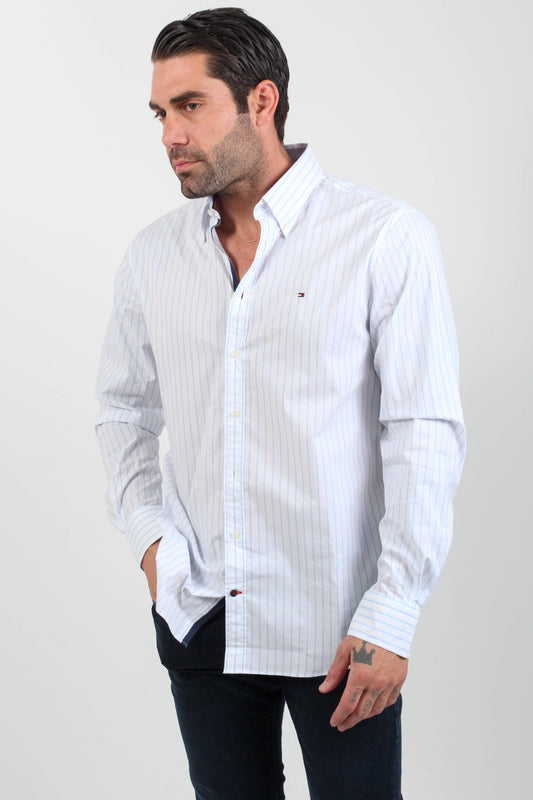 STRETCH PENCIL STRIPE SF SHIRT