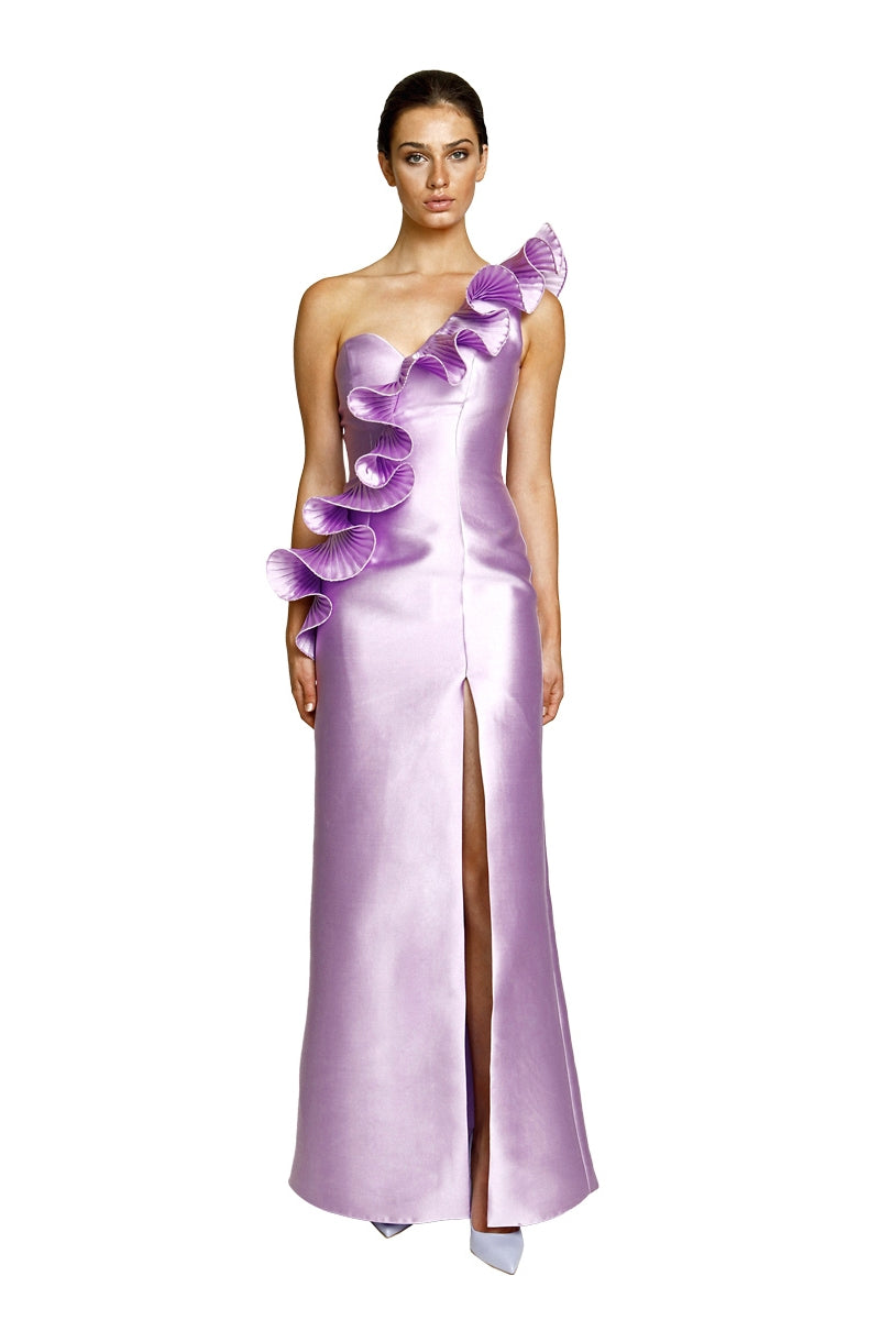 DRESS MAXI MOZART VOLAN 1 OMOS