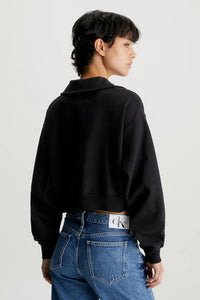 POLO COLLAR SWEATSHIRT