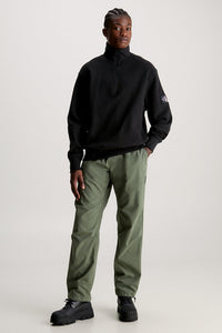 BADGE WAFFLE HALF ZIP