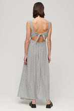 Load image into Gallery viewer, STUD TIE BACK MAXI DRESS