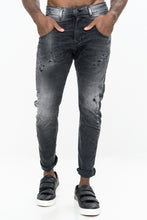 Load image into Gallery viewer, MAGGIO 9 BLACK DENIM TROUSERS