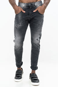 MAGGIO 9 BLACK DENIM TROUSERS