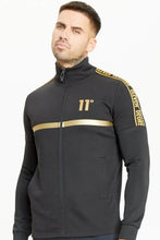 Load image into Gallery viewer, MIXED FABRIC TAPED FULL ZIP FUNNEL NECK