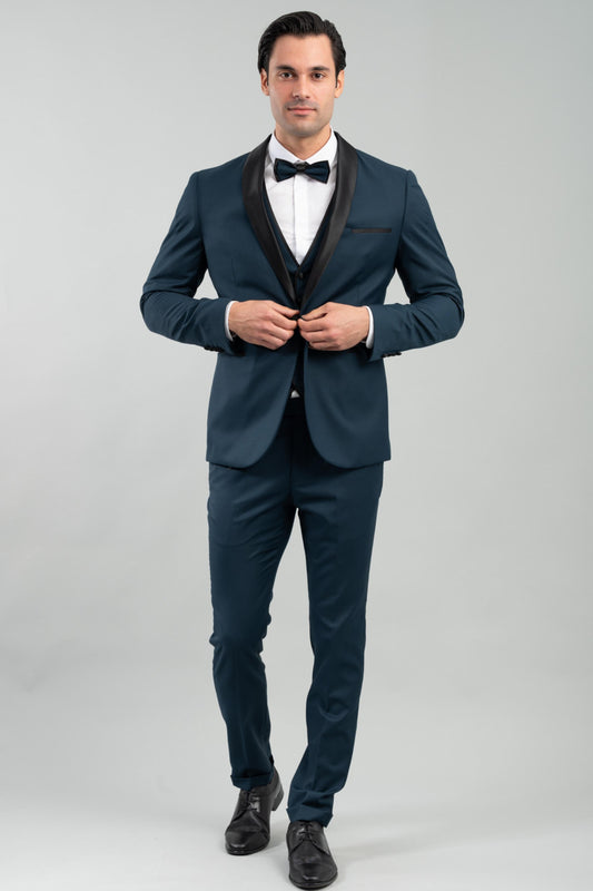 100-2324-SMOKING WEDDING SUIT WOOL