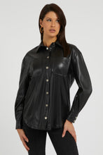 Load image into Gallery viewer, CAROLA FAUXLEATHER SHIRT