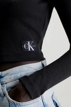 Load image into Gallery viewer, SPLIT COLLAR RIB LONG SLEEVE