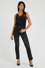 Load image into Gallery viewer, GIRLY SIDEBAND TROUSER JEANS