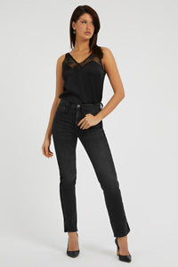 GIRLY SIDEBAND TROUSER JEANS