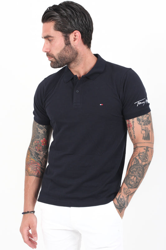 SIGNATURE SLV LOGO SLIM POLO