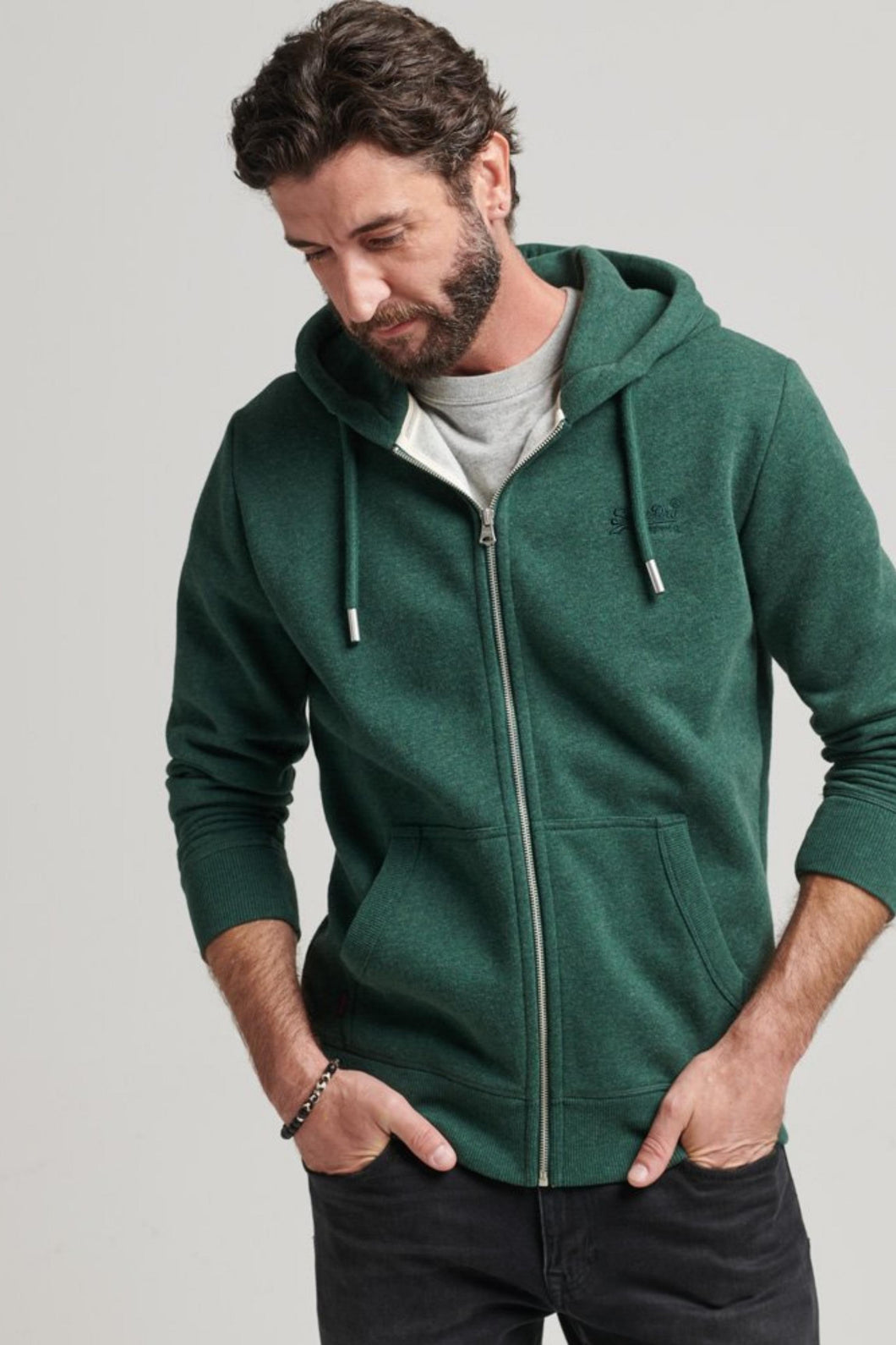 ESSENTIAL LOGO ZIP HOODIE