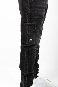 TROUSERS BLACK DENIM RAIL-2022
